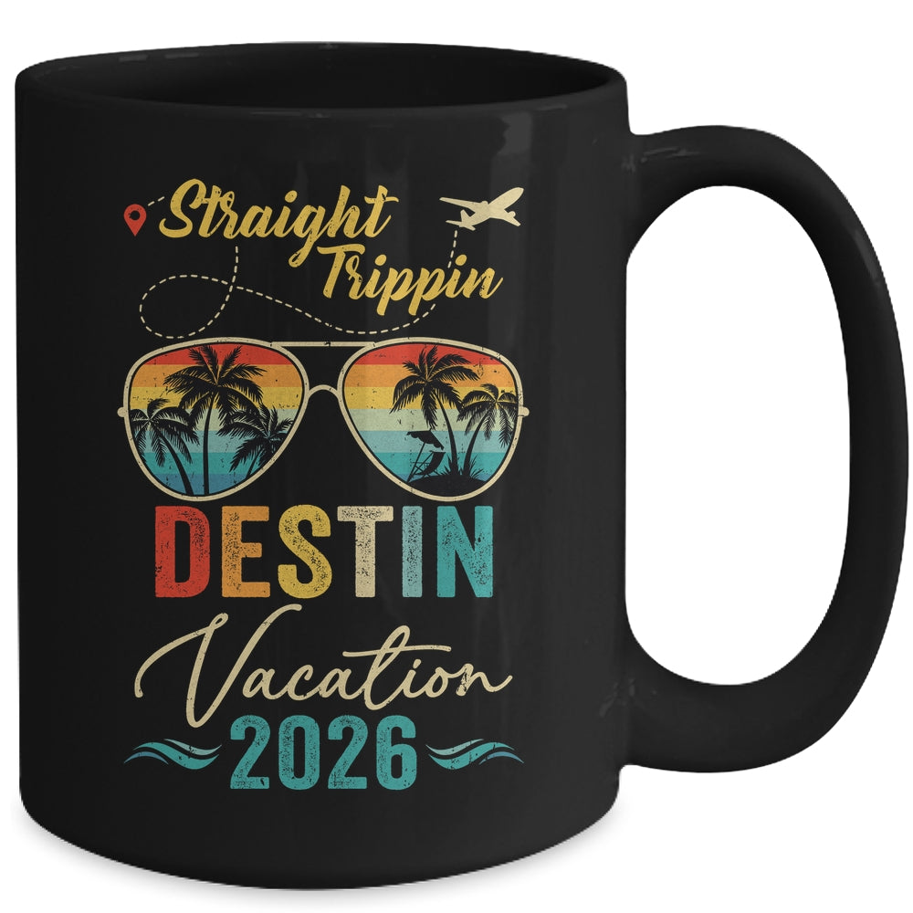 Straight Trippin Destin 2026 Family Summer Vacation Mug | teecentury