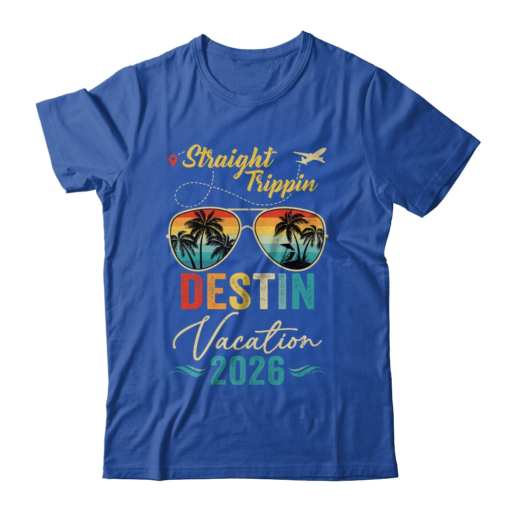 Straight Trippin Destin 2026 Family Summer Vacation Shirt & Tank Top | teecentury