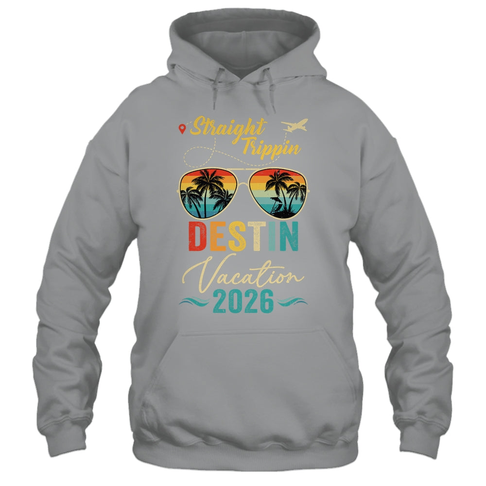 Straight Trippin Destin 2026 Family Summer Vacation Shirt & Tank Top | teecentury