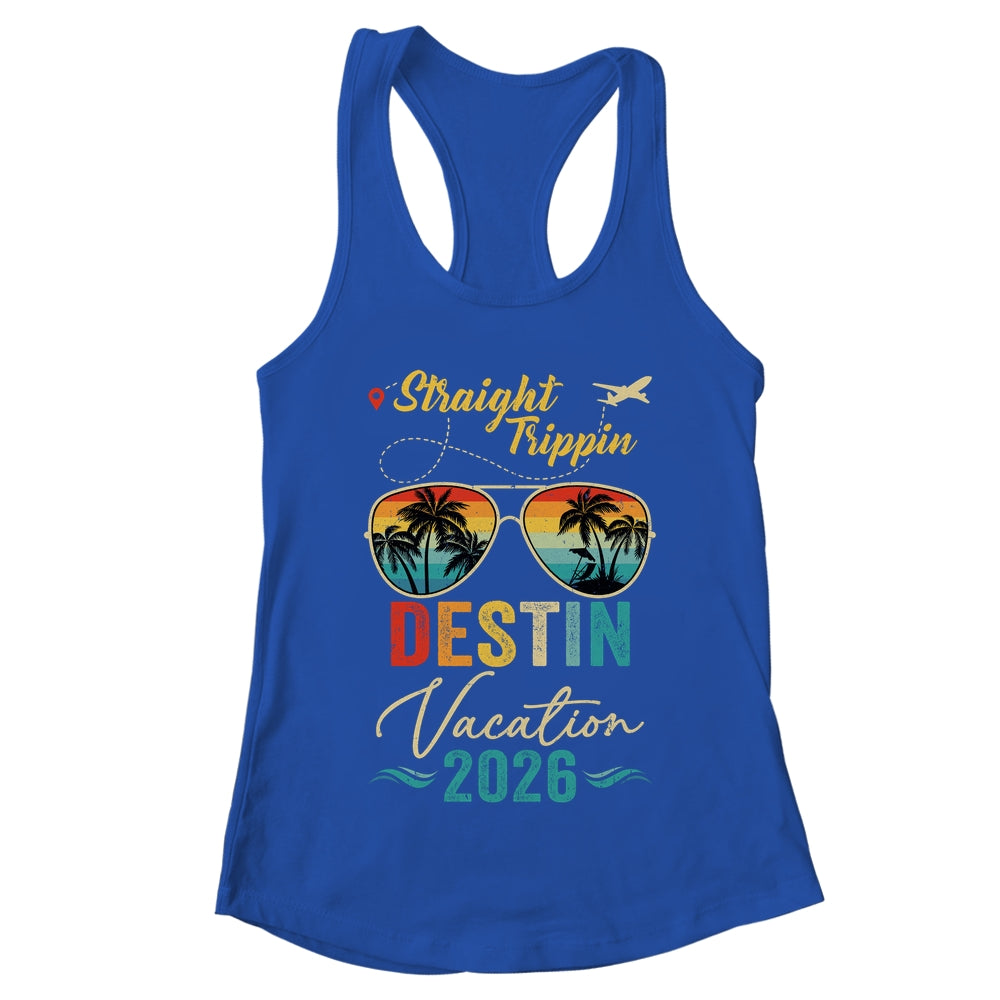 Straight Trippin Destin 2026 Family Summer Vacation Shirt & Tank Top | teecentury