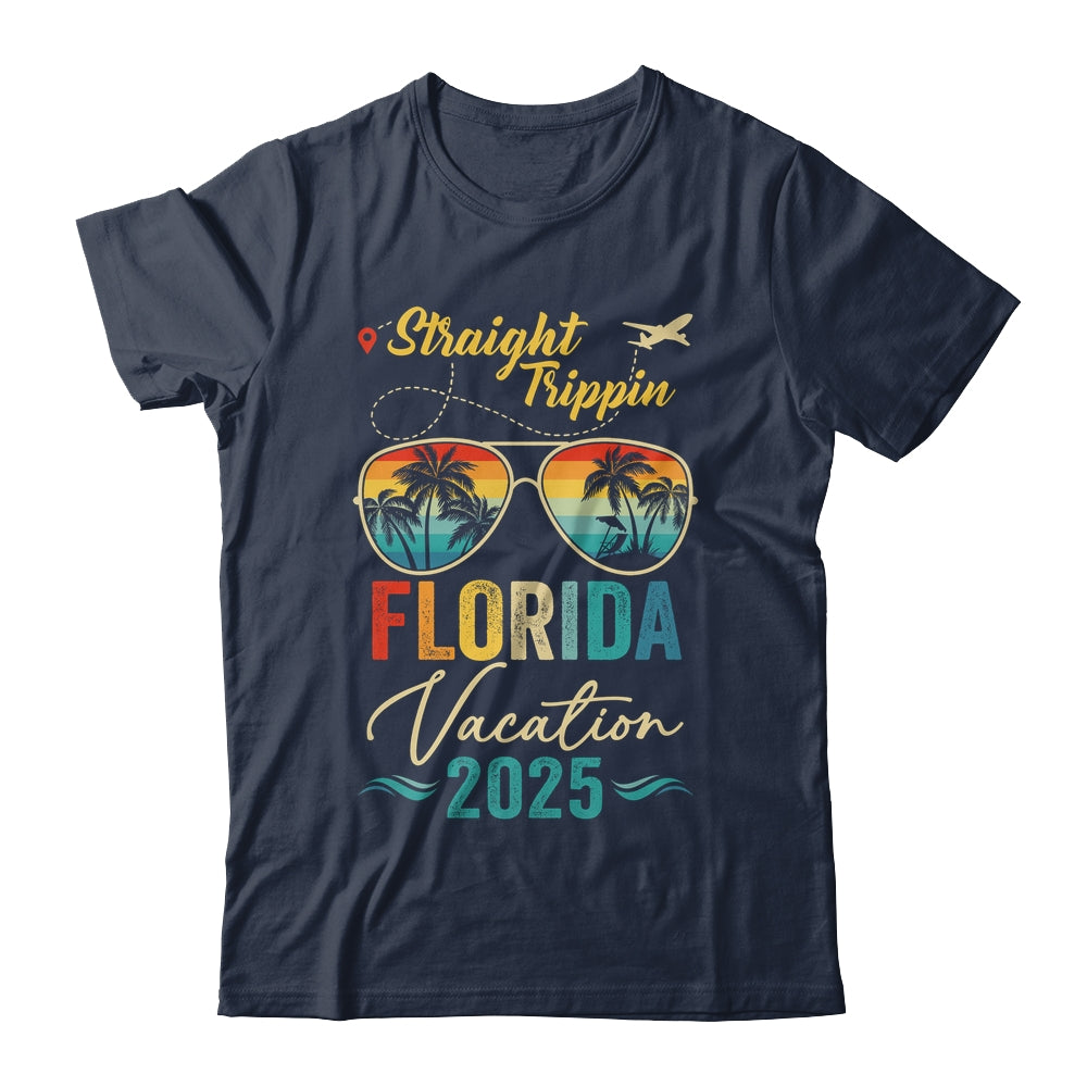 Straight Trippin Florida 2025 Family Summer Vacation Shirt & Tank Top | teecentury