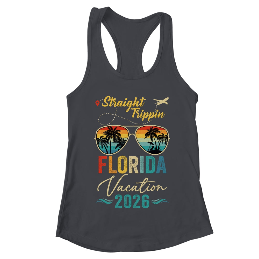 Straight Trippin Florida 2026 Family Summer Vacation Shirt & Tank Top | teecentury