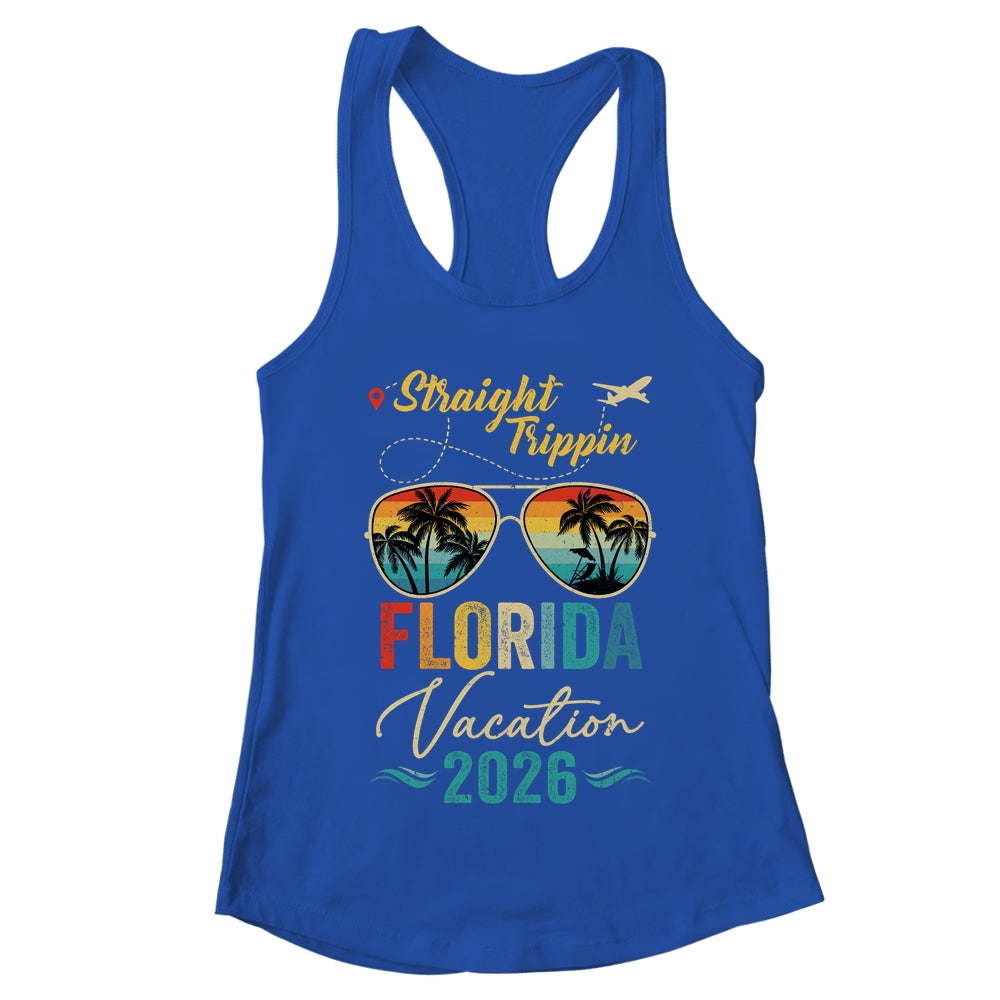 Straight Trippin Florida 2026 Family Summer Vacation Shirt & Tank Top | teecentury