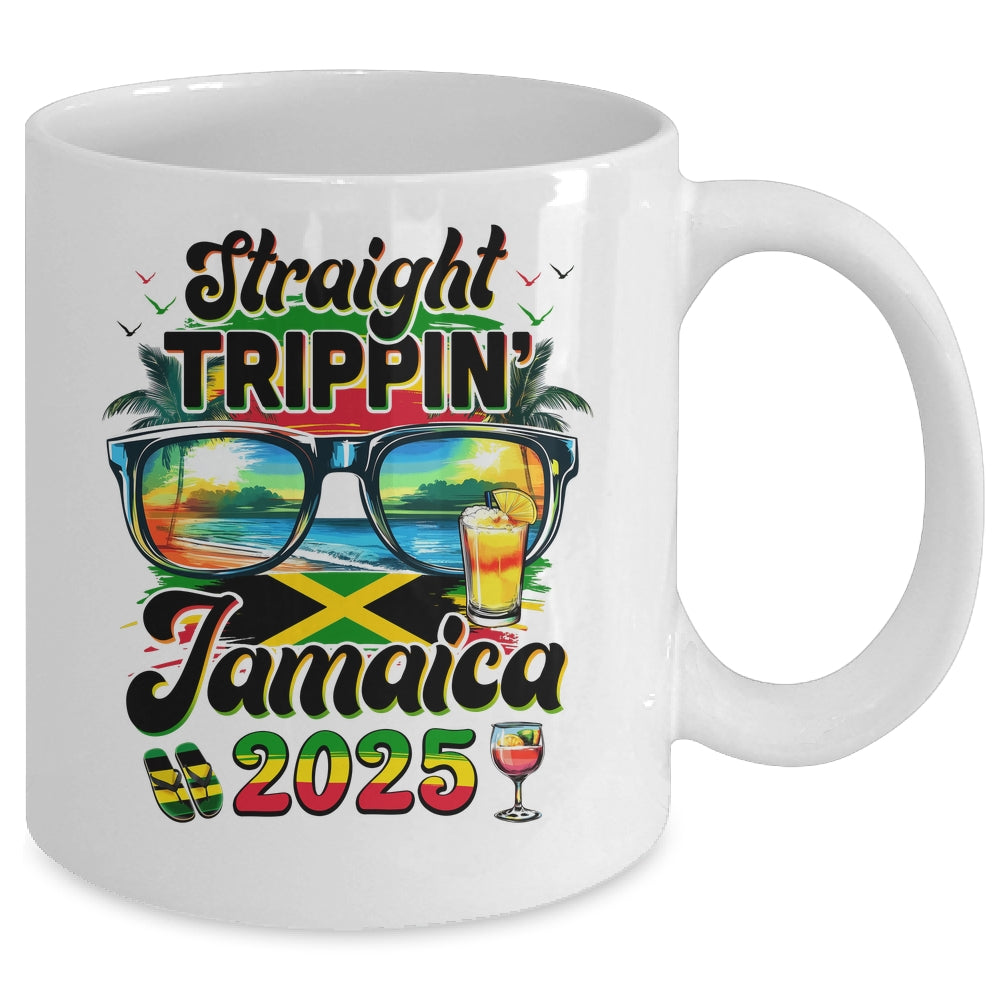Straight Trippin' Jamaica Family Vacation Girls Trip 2025 Mug | teecentury