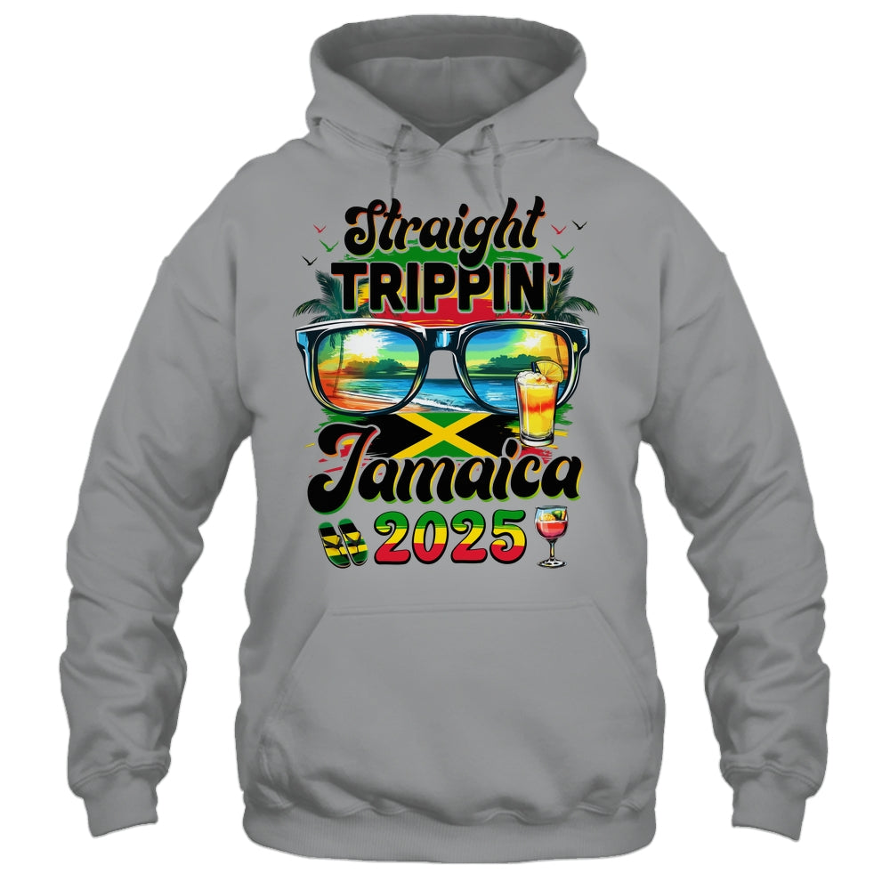 Straight Trippin' Jamaica Family Vacation Girls Trip 2025 Shirt & Tank Top | teecentury