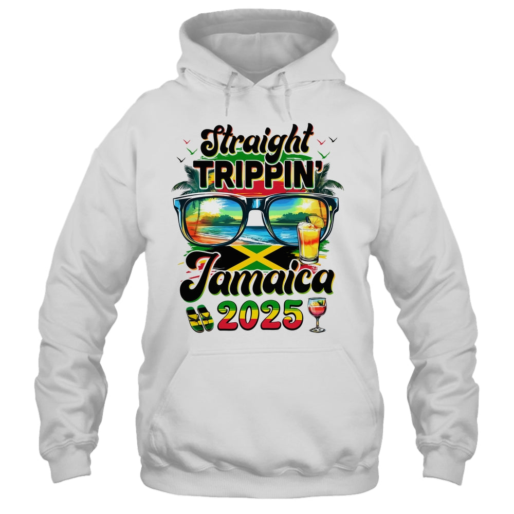 Straight Trippin' Jamaica Family Vacation Girls Trip 2025 Shirt & Tank Top | teecentury