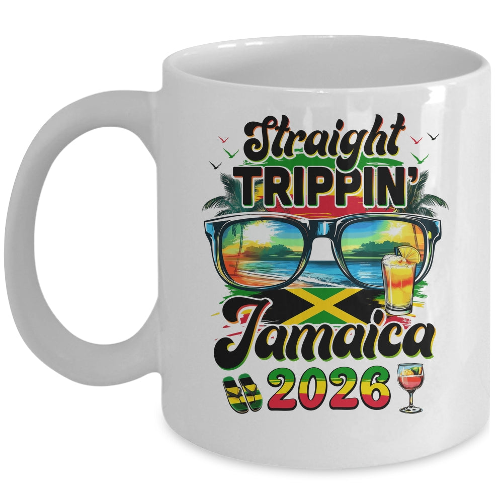 Straight Trippin' Jamaica Family Vacation Girls Trip 2026 Mug | teecentury