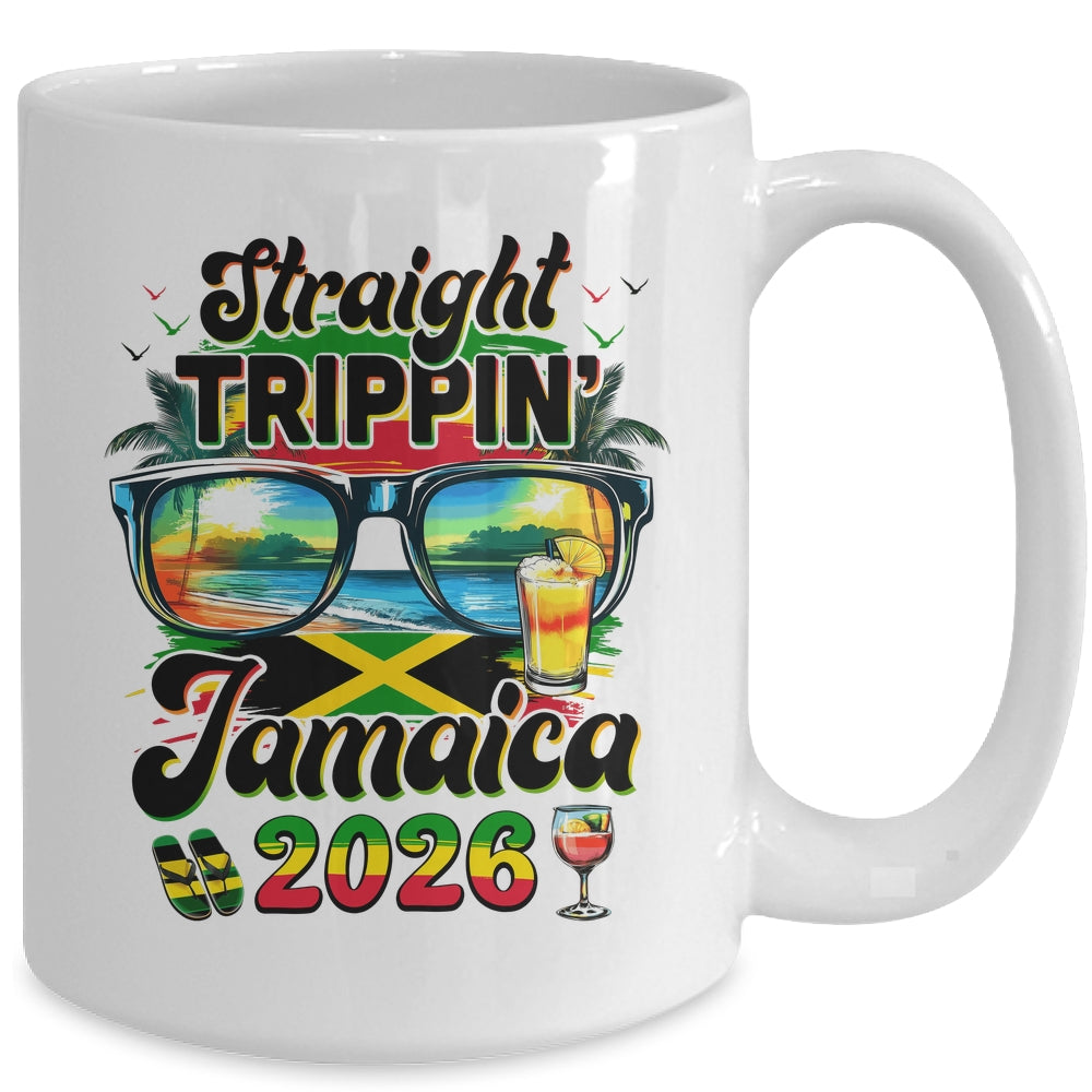 Straight Trippin' Jamaica Family Vacation Girls Trip 2026 Mug | teecentury