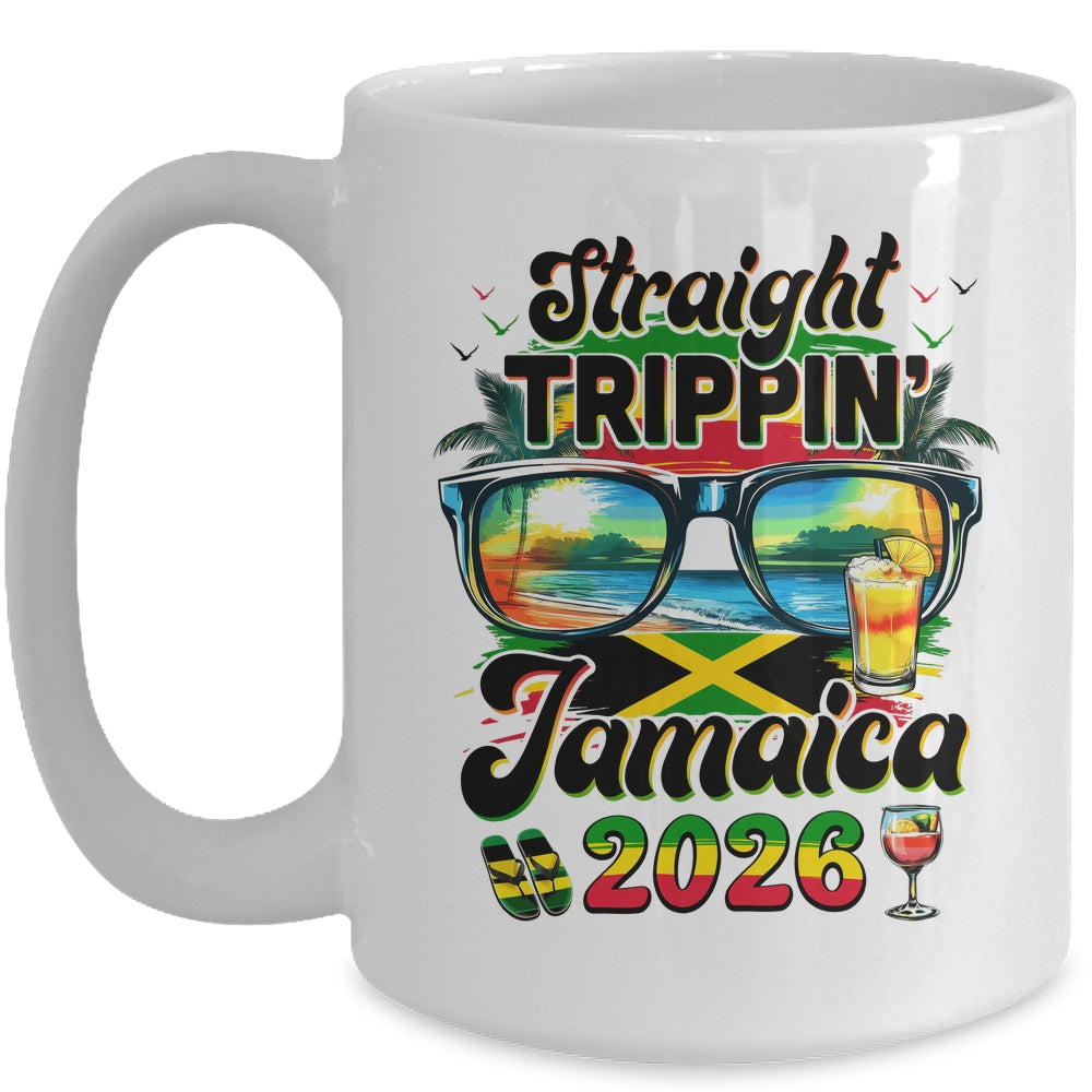 Straight Trippin' Jamaica Family Vacation Girls Trip 2026 Mug | teecentury