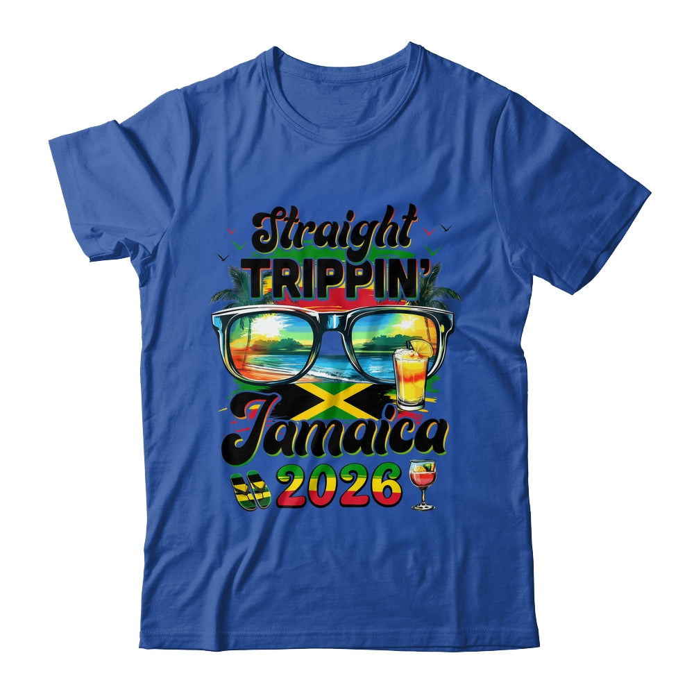 Straight Trippin' Jamaica Family Vacation Girls Trip 2026 Shirt & Tank Top | teecentury