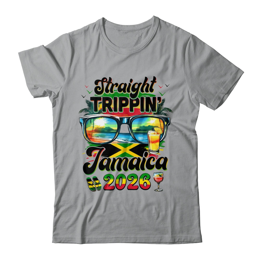 Straight Trippin' Jamaica Family Vacation Girls Trip 2026 Shirt & Tank Top | teecentury