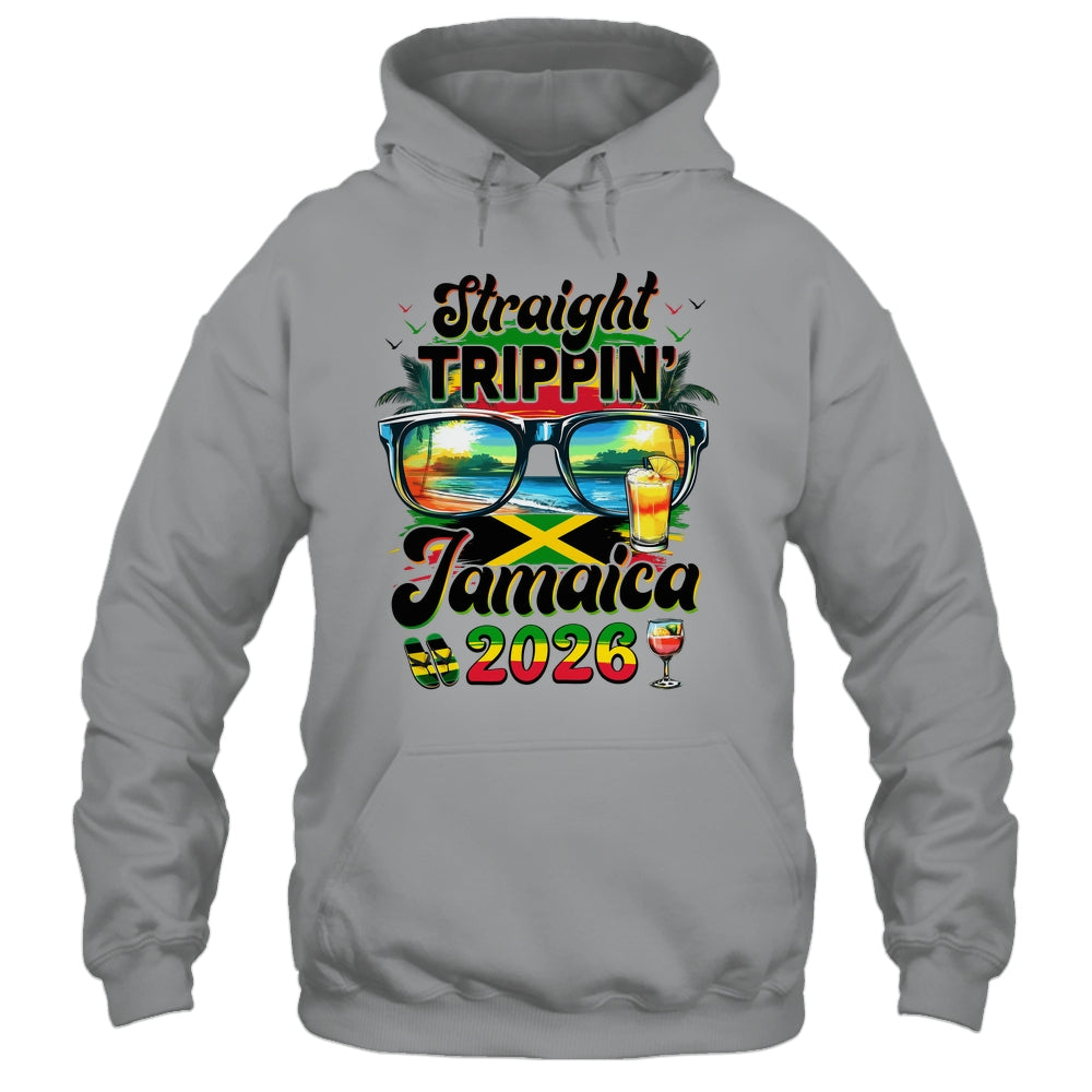 Straight Trippin' Jamaica Family Vacation Girls Trip 2026 Shirt & Tank Top | teecentury