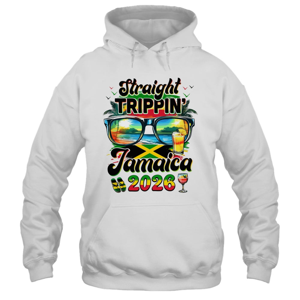 Straight Trippin' Jamaica Family Vacation Girls Trip 2026 Shirt & Tank Top | teecentury