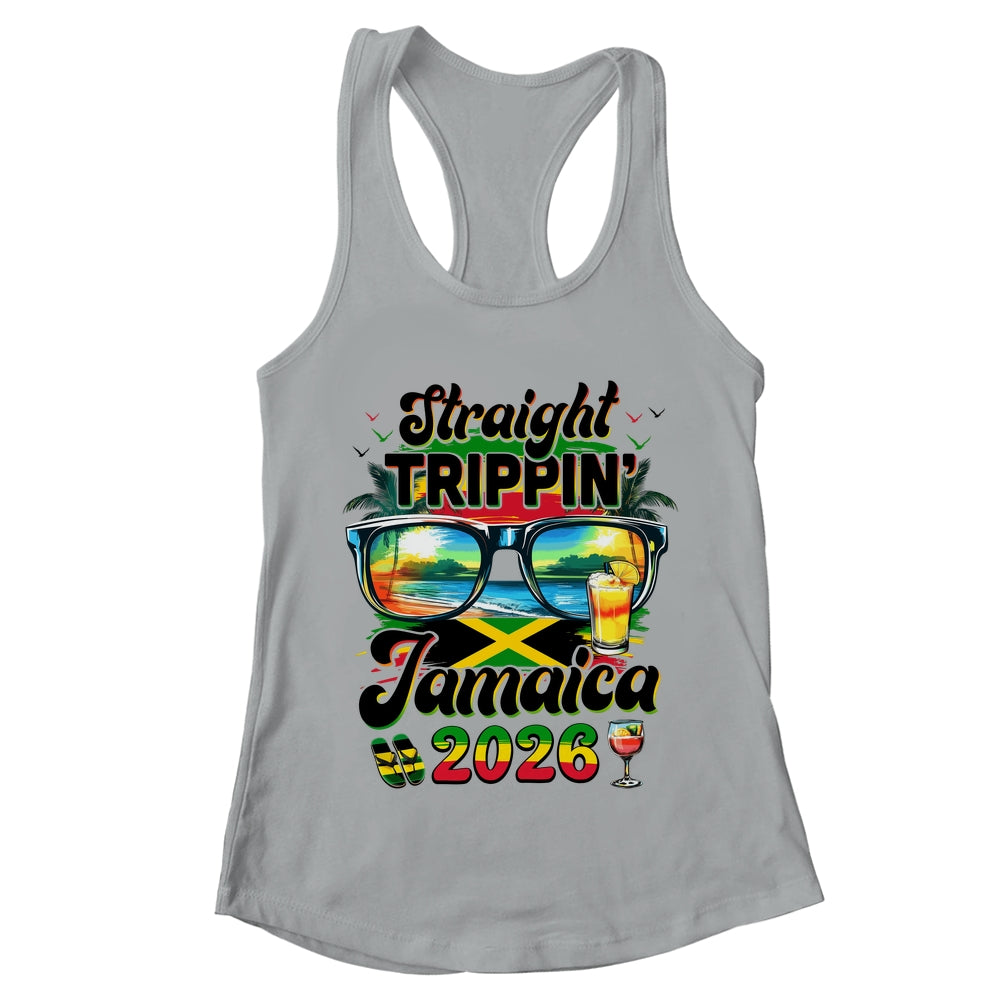 Straight Trippin' Jamaica Family Vacation Girls Trip 2026 Shirt & Tank Top | teecentury