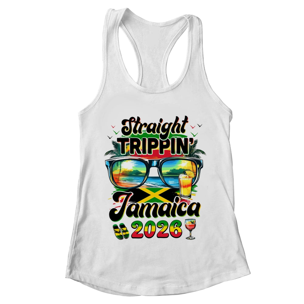 Straight Trippin' Jamaica Family Vacation Girls Trip 2026 Shirt & Tank Top | teecentury