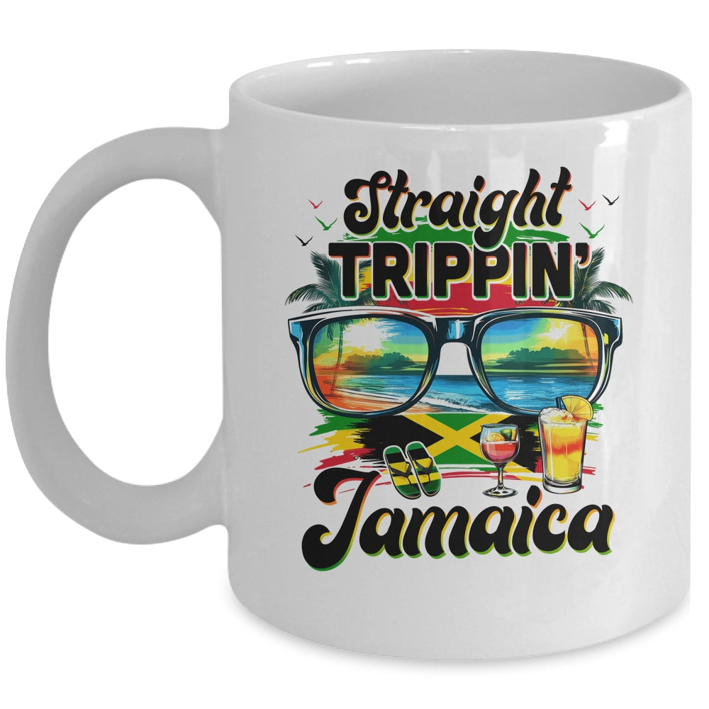 Straight Trippin Jamaica Family Vacation Girls Trip Vacation Mug | teecentury
