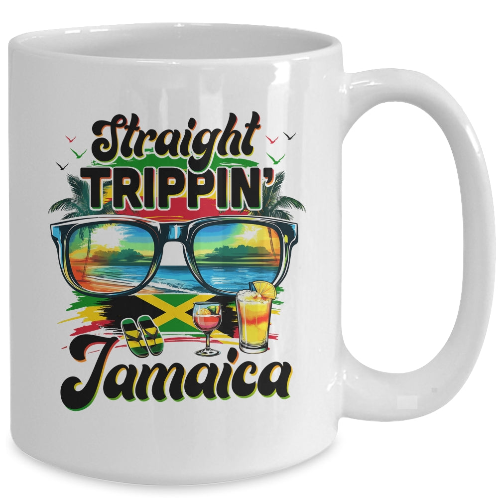 Straight Trippin Jamaica Family Vacation Girls Trip Vacation Mug | teecentury