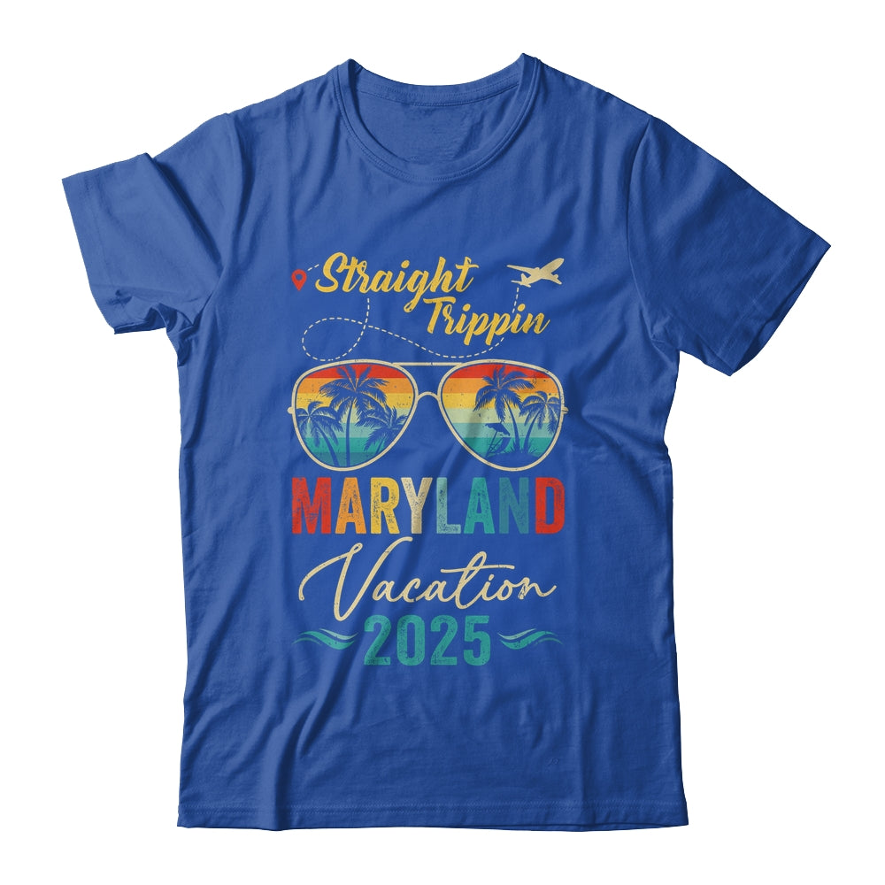 Straight Trippin Maryland 2025 Family Summer Vacation Shirt & Tank Top | teecentury