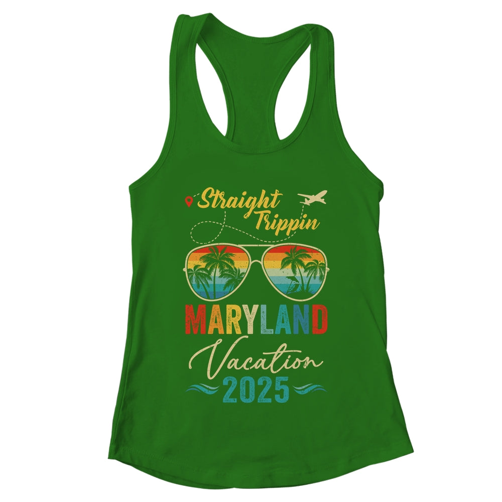 Straight Trippin Maryland 2025 Family Summer Vacation Shirt & Tank Top | teecentury