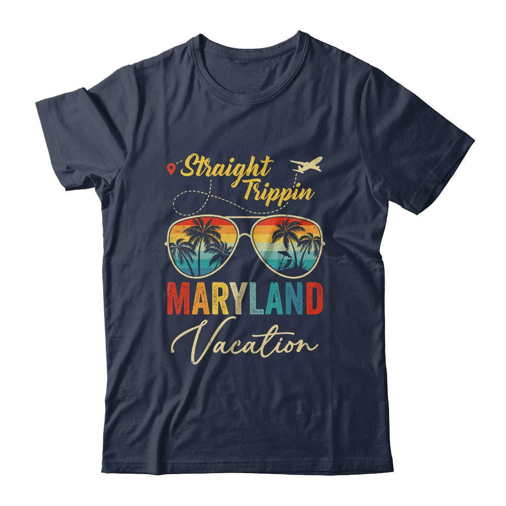 Straight Trippin Maryland Vacation 2024 Family Summer Shirt & Tank Top | teecentury