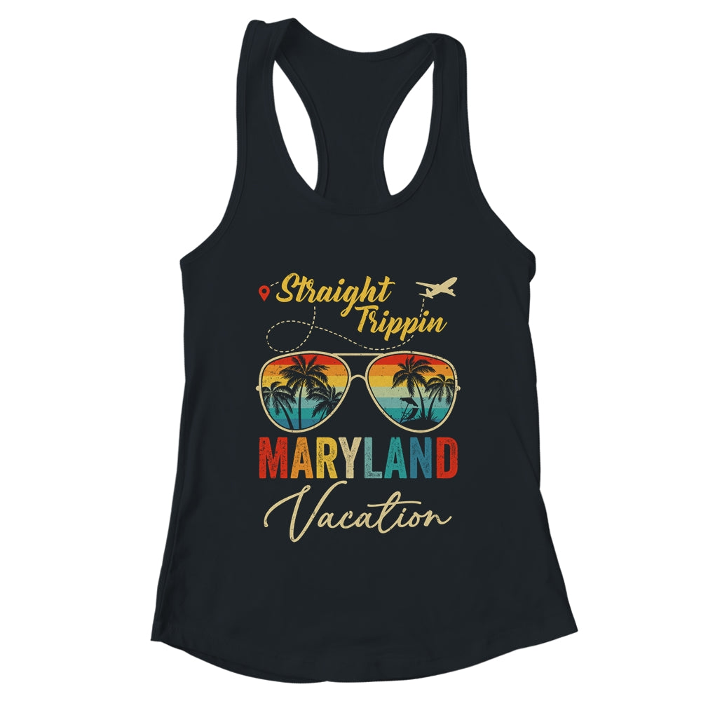 Straight Trippin Maryland Vacation 2024 Family Summer Shirt & Tank Top | teecentury