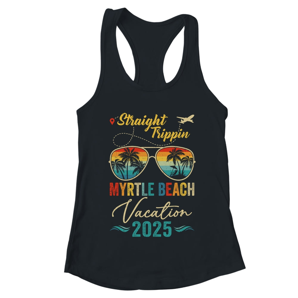 Straight Trippin Myrtle Beach 2025 Family Summer Vacation Shirt & Tank Top | teecentury