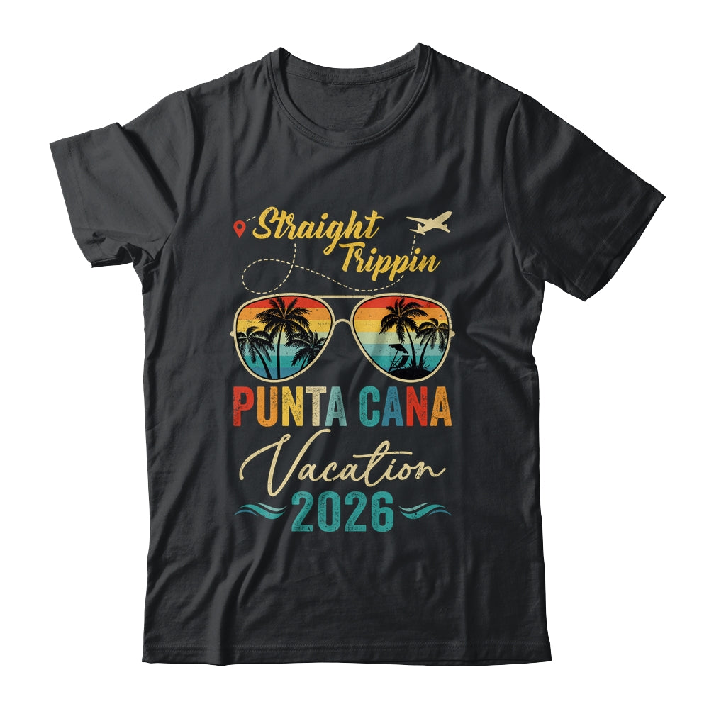 Straight Trippin Punta Cana 2026 Family Summer Vacation Shirt & Tank Top | teecentury