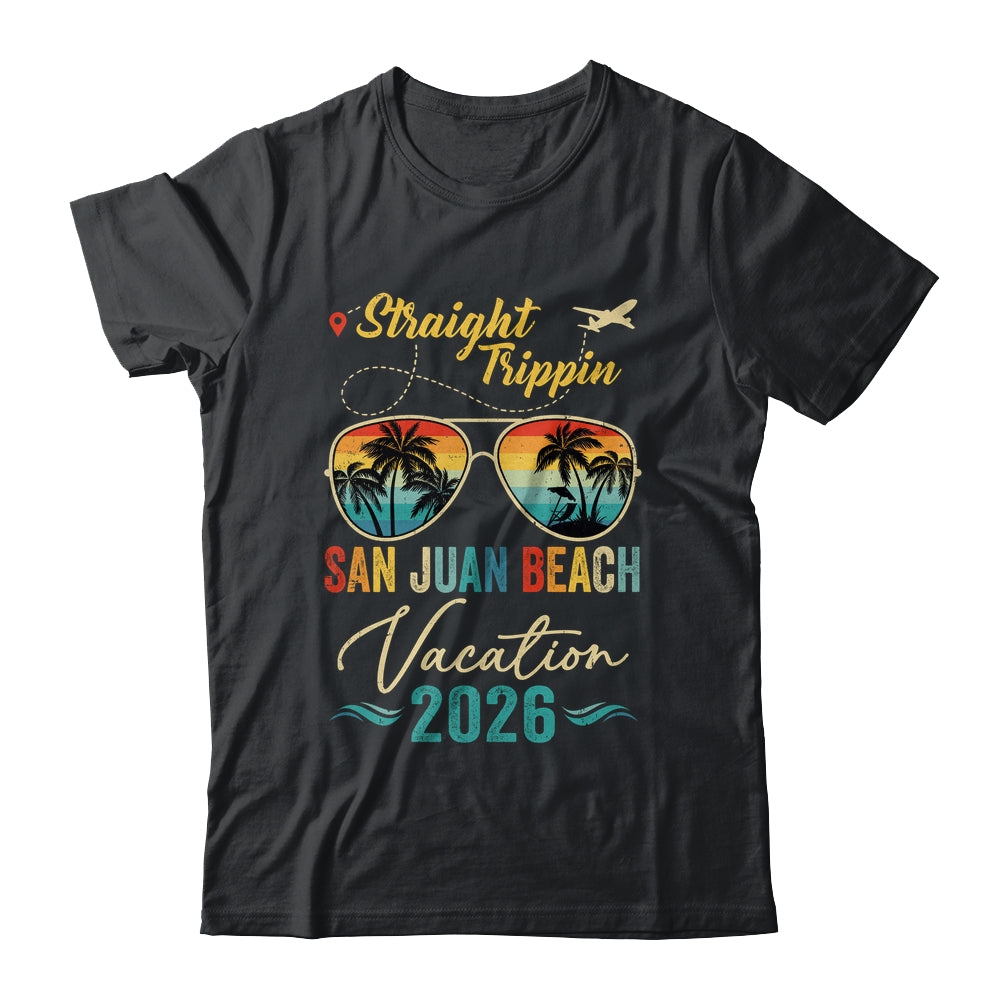 Straight Trippin San Juan Beach 2026 Family Summer Vacation Shirt & Tank Top | teecentury
