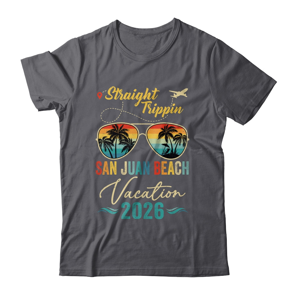 Straight Trippin San Juan Beach 2026 Family Summer Vacation Shirt & Tank Top | teecentury