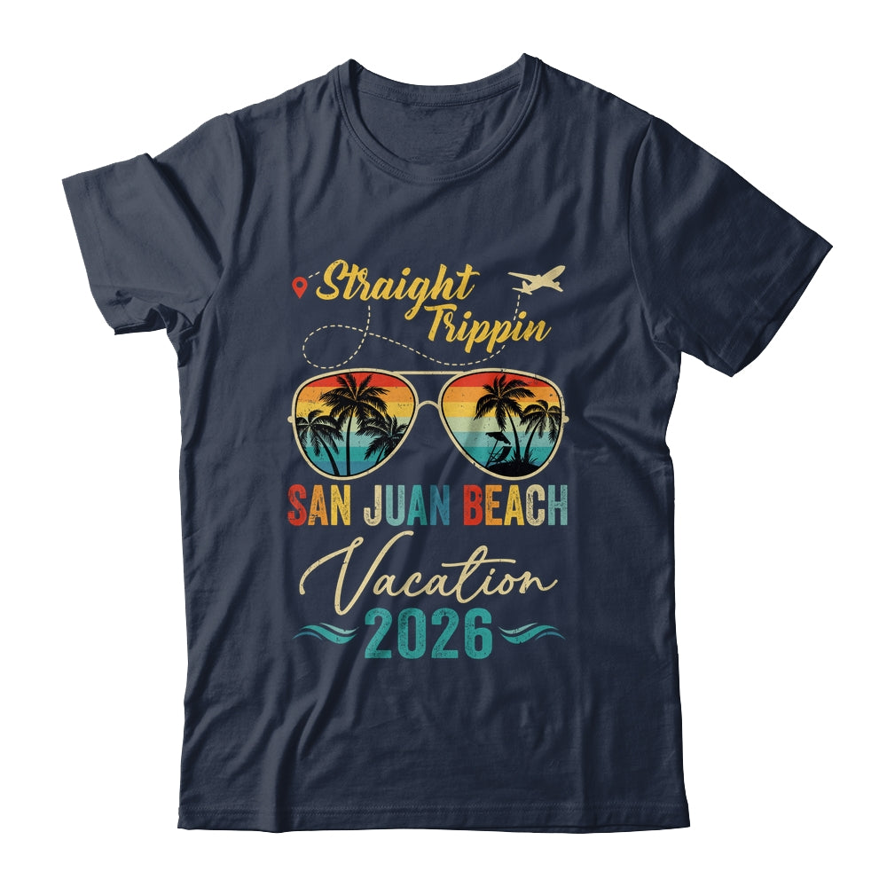 Straight Trippin San Juan Beach 2026 Family Summer Vacation Shirt & Tank Top | teecentury