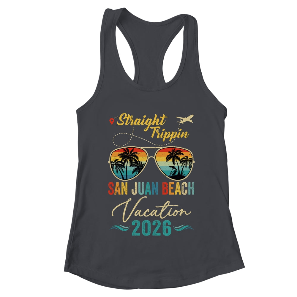 Straight Trippin San Juan Beach 2026 Family Summer Vacation Shirt & Tank Top | teecentury
