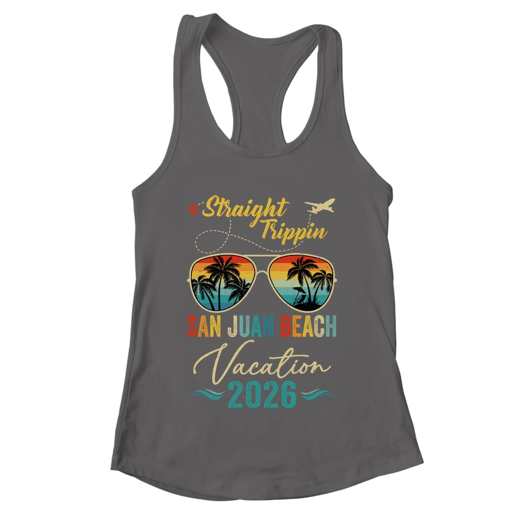 Straight Trippin San Juan Beach 2026 Family Summer Vacation Shirt & Tank Top | teecentury