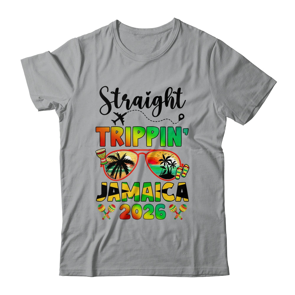 Straight Tripping Jamaica 2026 Family Vacation Matching Shirt & Tank Top | teecentury