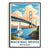 Straits Of Mackinac Bridge Michigan Vintage Travel Poster Wall Art Landscape Prints Paintings Picture For Home Room Living Room Office Bedroom Aesthetic Decor Unframed | teecentury