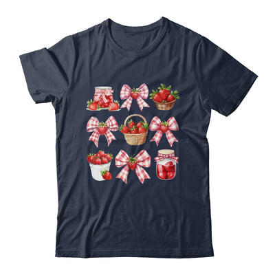 Strawberry Bow Coquette Bow Strawberries Festival Girls Women Shirt & Tank Top | teecentury
