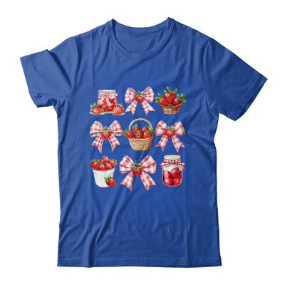 Strawberry Bow Coquette Bow Strawberries Festival Girls Women Shirt & Tank Top | teecentury