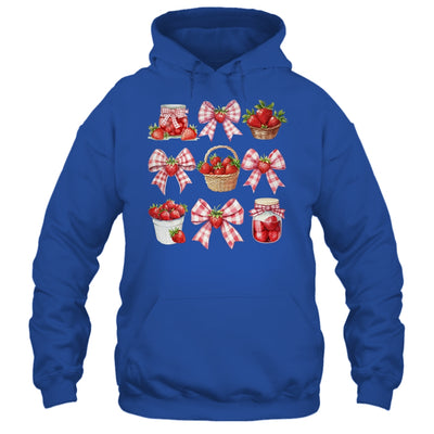Strawberry Bow Coquette Bow Strawberries Festival Girls Women Shirt & Tank Top | teecentury