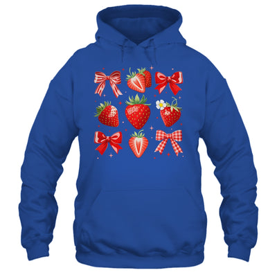 Strawberry Coquette Bow Strawberries Festival Girls Women Shirt & Tank Top | teecentury