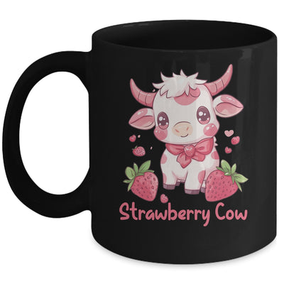 Strawberry Cow Kawaii Anime Strawberry Milk For Girls Kids Mug | teecentury
