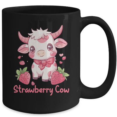 Strawberry Cow Kawaii Anime Strawberry Milk For Girls Kids Mug | teecentury