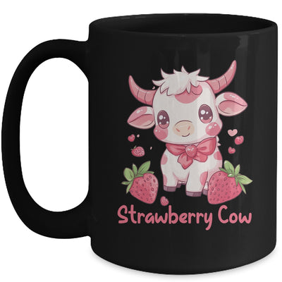 Strawberry Cow Kawaii Anime Strawberry Milk For Girls Kids Mug | teecentury