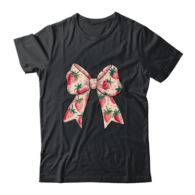 Strawberry Festival Coquette Bow Berry Fruit Season Shirt & Tank Top | teecentury