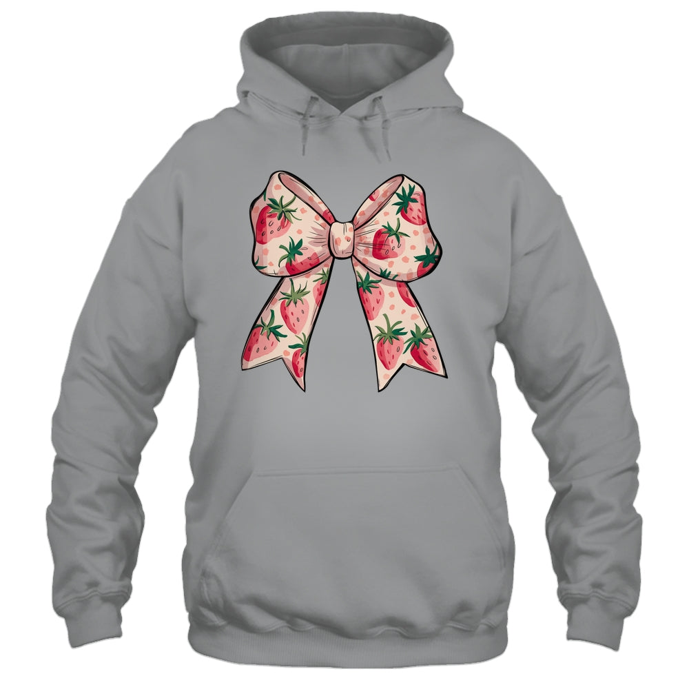 Strawberry Festival Coquette Bow Berry Fruit Season Shirt & Tank Top | teecentury