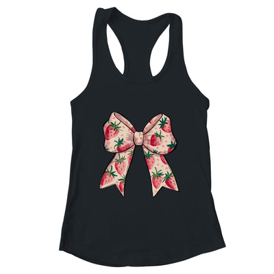 Strawberry Festival Coquette Bow Berry Fruit Season Shirt & Tank Top | teecentury