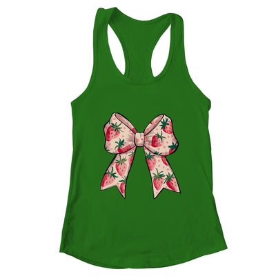 Strawberry Festival Coquette Bow Berry Fruit Season Shirt & Tank Top | teecentury