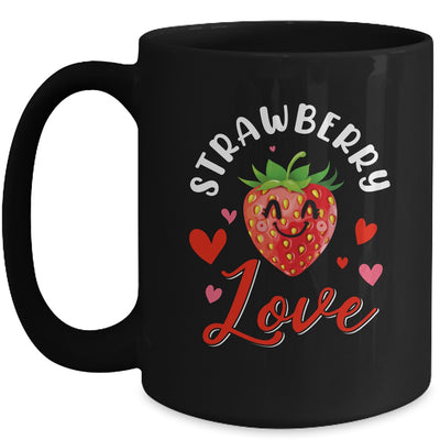 Strawberry Love Fruit Smiling Farmer Greengrocer Women Mug | teecentury