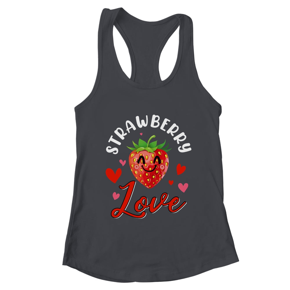 Strawberry Love Fruit Smiling Farmer Greengrocer Women Shirt & Tank Top | teecentury