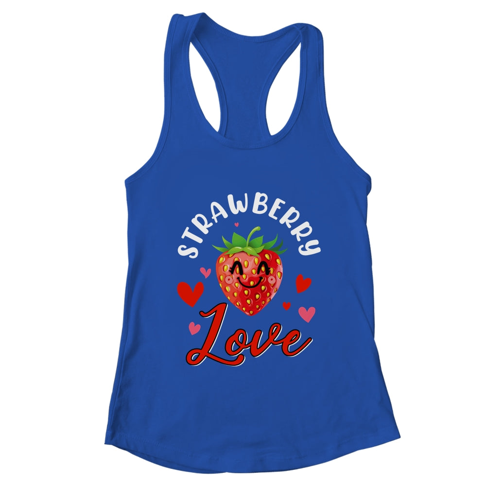 Strawberry Love Fruit Smiling Farmer Greengrocer Women Shirt & Tank Top | teecentury