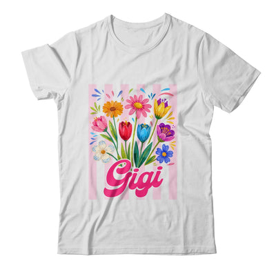 Striped Gigi Wildflowers Coquette Bow Floral Mothers Day Shirt & Tank Top | teecentury