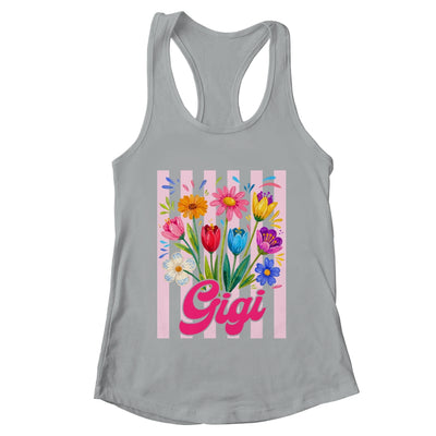 Striped Gigi Wildflowers Coquette Bow Floral Mothers Day Shirt & Tank Top | teecentury